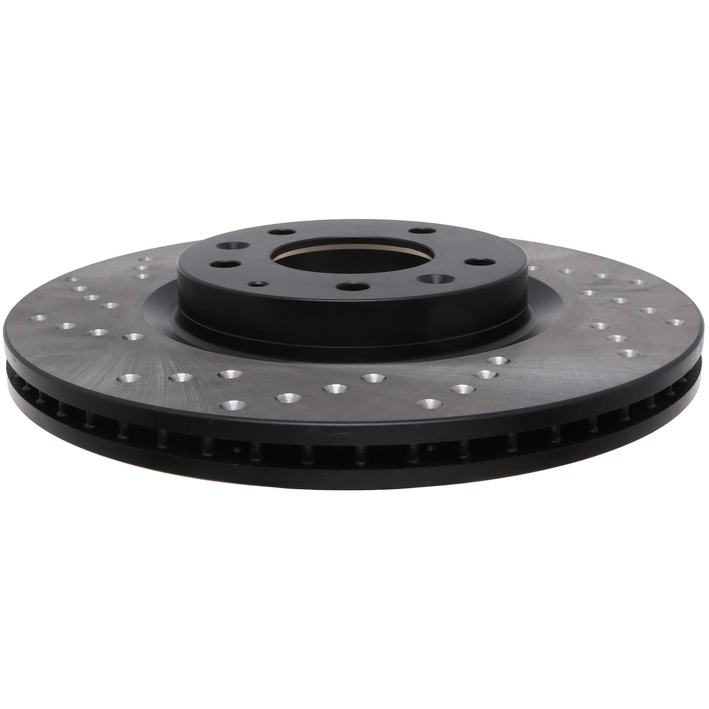 StopTech Sport Cross Drilled Brake Rotor; Front Right