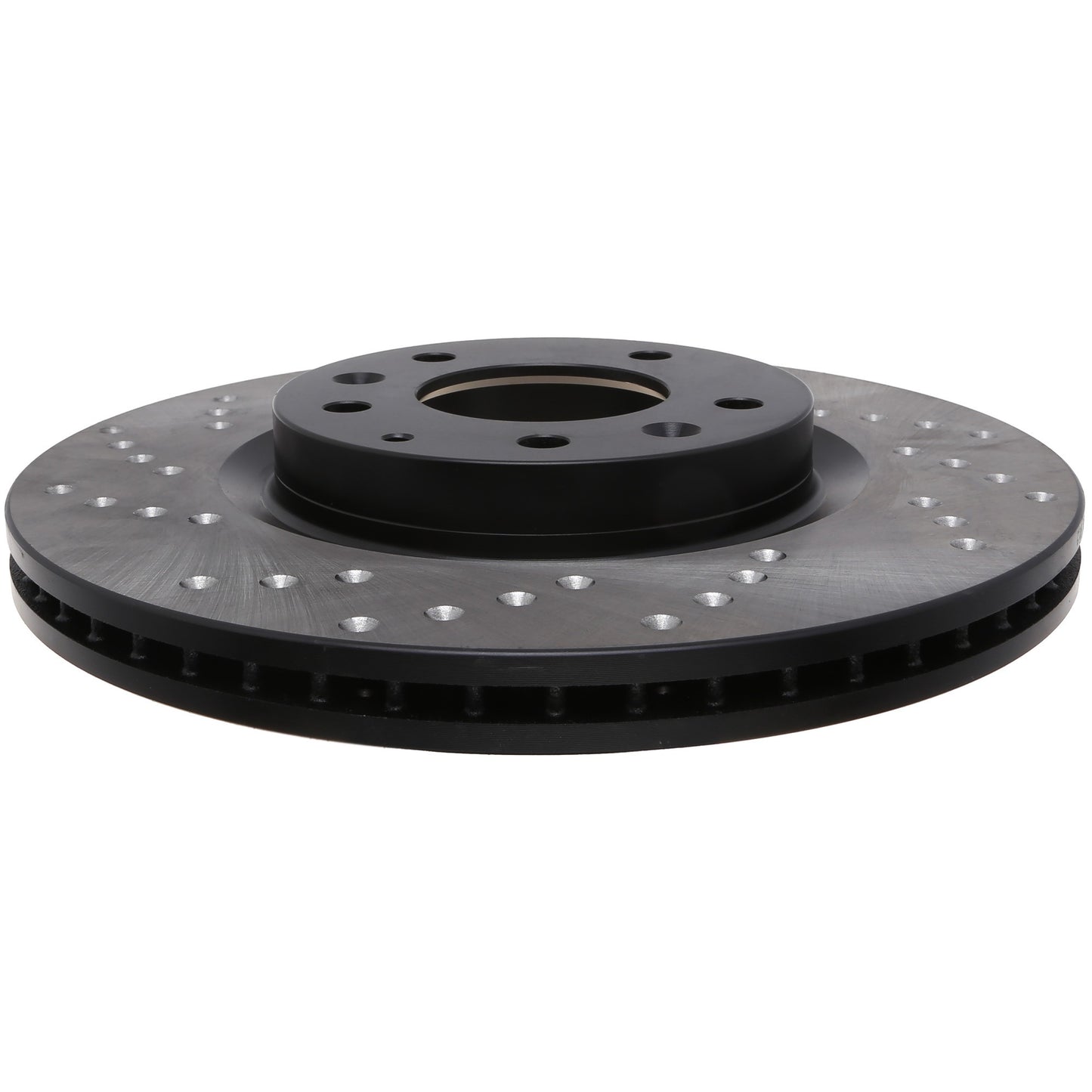 StopTech Sport Cross Drilled Brake Rotor; Front Right