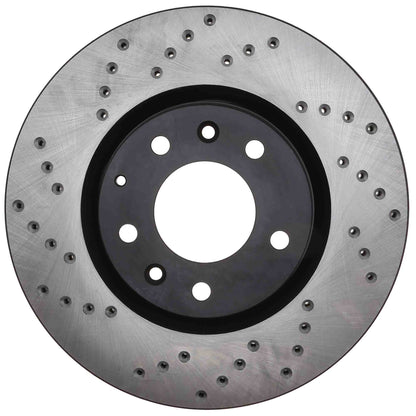StopTech Sport Cross Drilled Brake Rotor; Front Right
