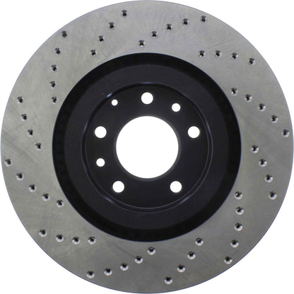 StopTech Sport Cryo Cross Drilled Brake Rotor; Front Left