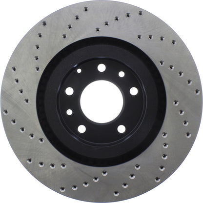 StopTech Sport Cryo Cross Drilled Brake Rotor; Front Left