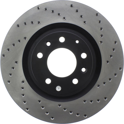 StopTech Sport Cryo Cross Drilled Brake Rotor; Front Left