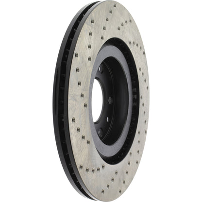 StopTech Sport Cryo Cross Drilled Brake Rotor; Front Left