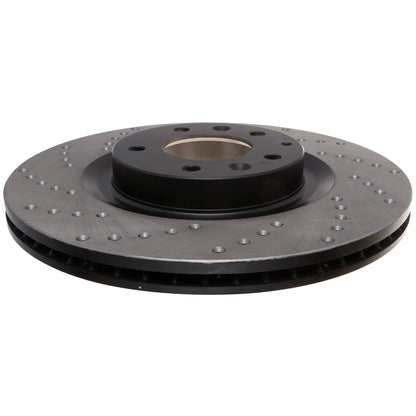 StopTech Sport Cross Drilled Brake Rotor; Front Right
