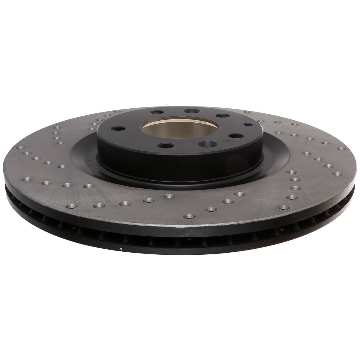 StopTech Sport Cross Drilled Brake Rotor; Front Right