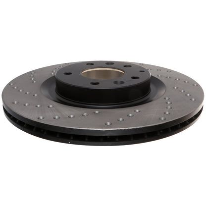 StopTech Sport Cross Drilled Brake Rotor; Front Right