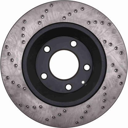 StopTech Sport Cryo Cross Drilled Brake Rotor; Rear Left