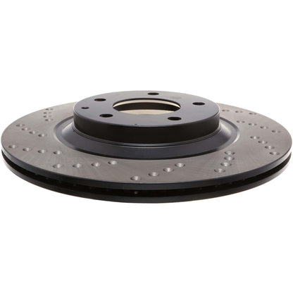 StopTech Sport Cryo Cross Drilled Brake Rotor; Rear Right