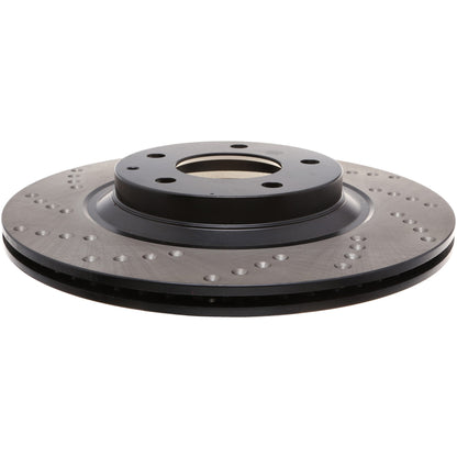 StopTech Sport Cryo Cross Drilled Brake Rotor; Rear Right