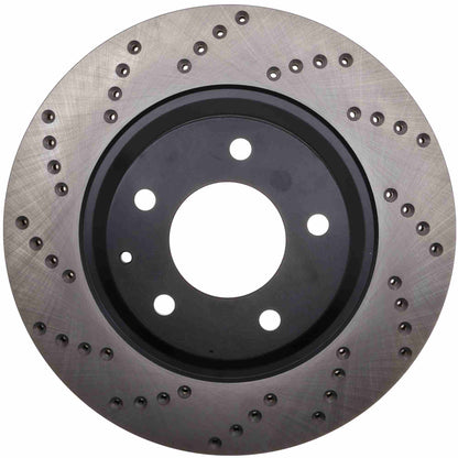 StopTech Sport Cryo Cross Drilled Brake Rotor; Rear Right