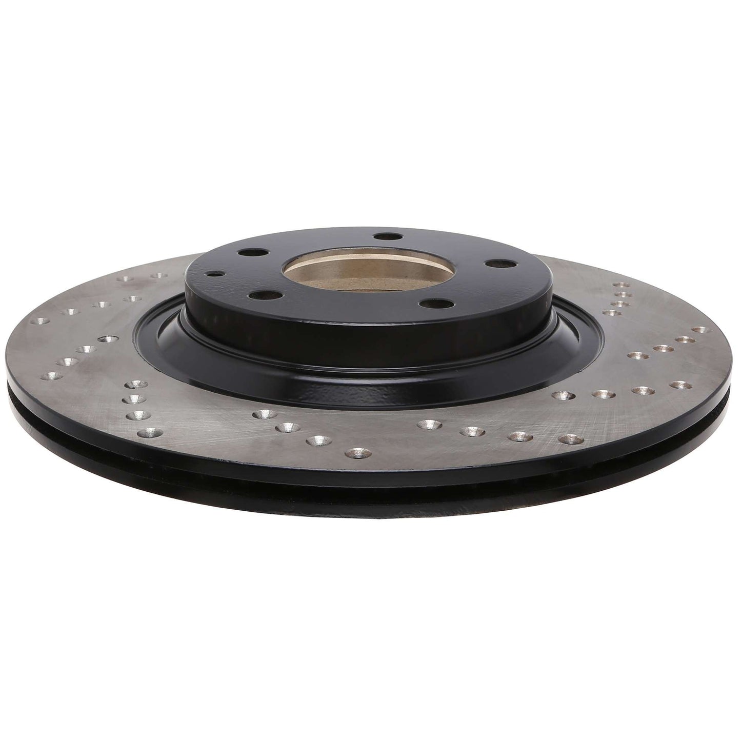 StopTech Sport Cross Drilled Brake Rotor; Rear Left