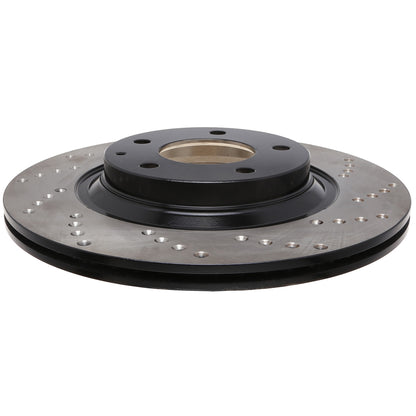 StopTech Sport Cross Drilled Brake Rotor; Rear Left