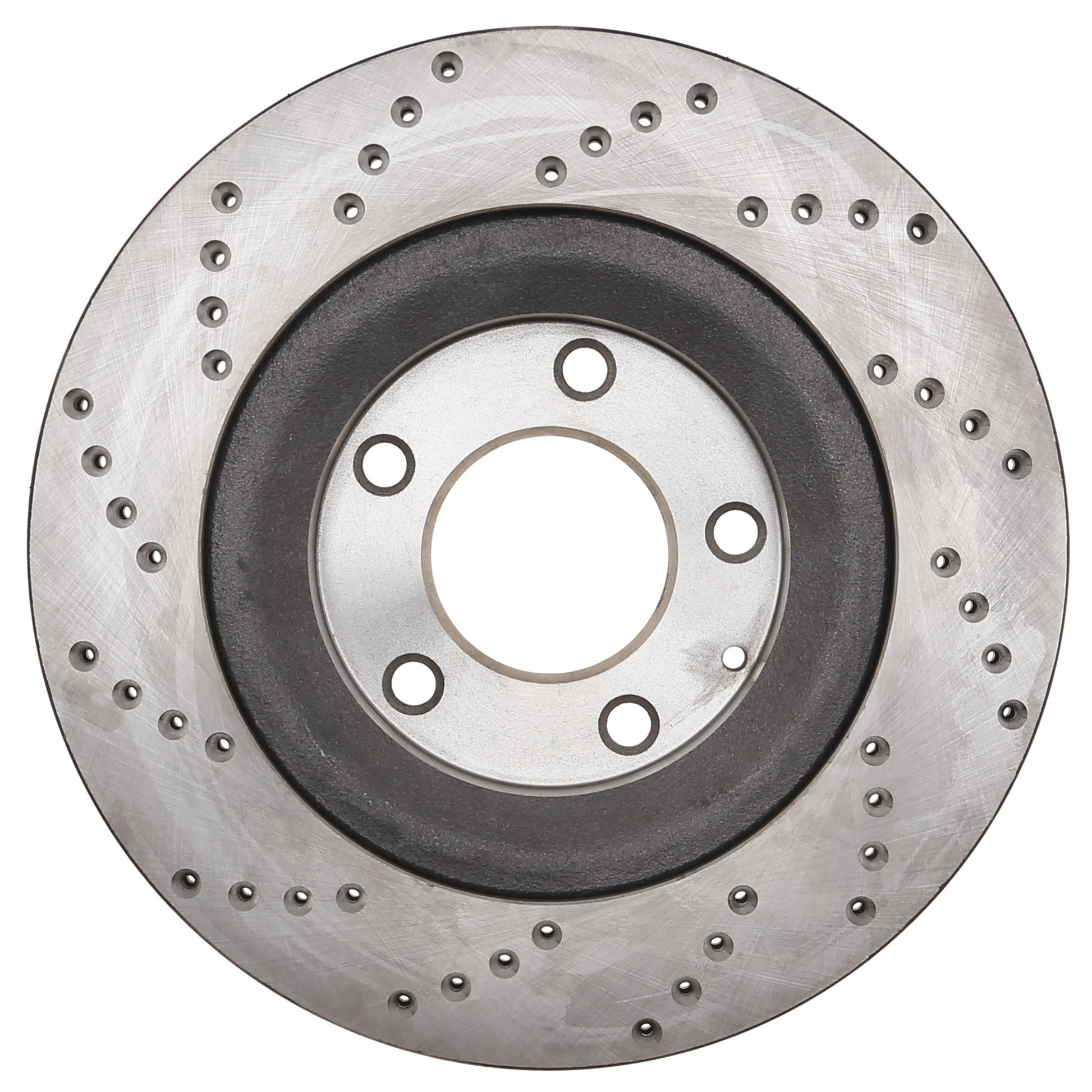 StopTech Sport Cross Drilled Brake Rotor; Rear Left