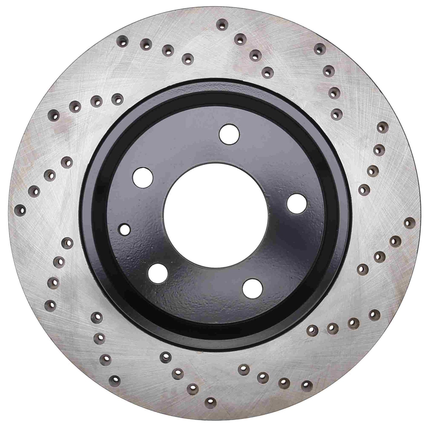 StopTech Sport Cross Drilled Brake Rotor; Rear Left