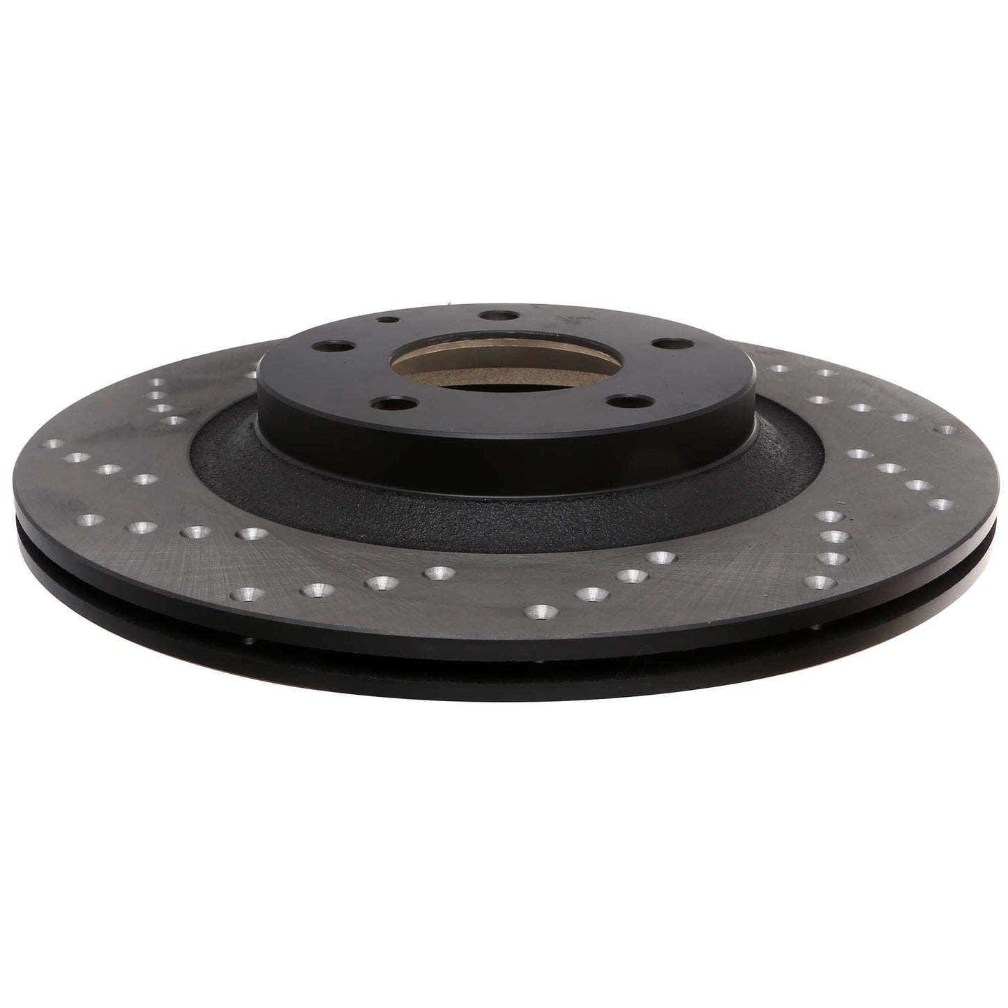 StopTech Sport Cross Drilled Brake Rotor; Rear Right