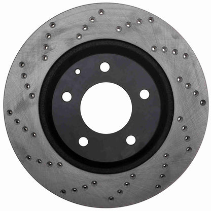 StopTech Sport Cross Drilled Brake Rotor; Rear Right