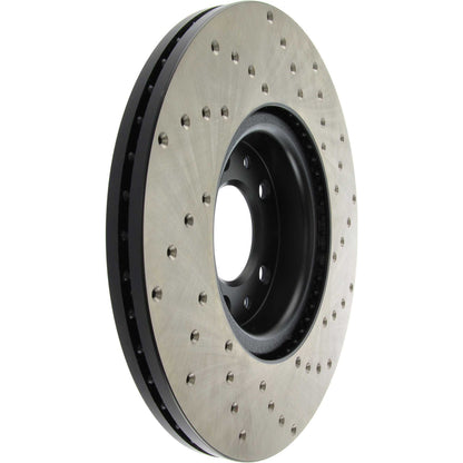 StopTech Sport Cryo Cross Drilled Brake Rotor; Front Right