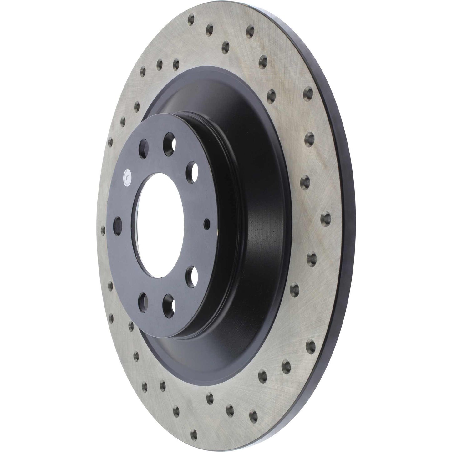 StopTech Sport Cross Drilled Brake Rotor; Rear Left