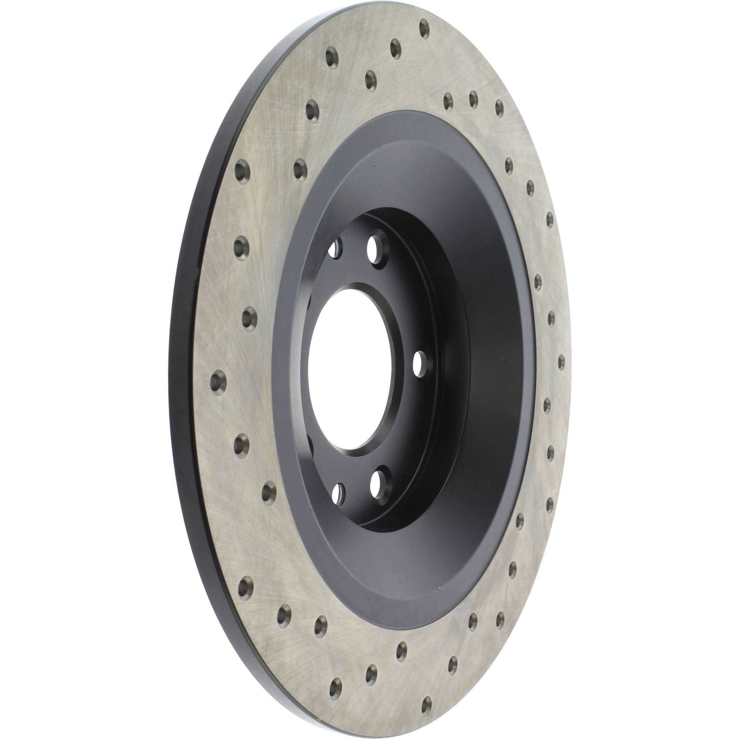 StopTech Sport Cross Drilled Brake Rotor; Rear Left