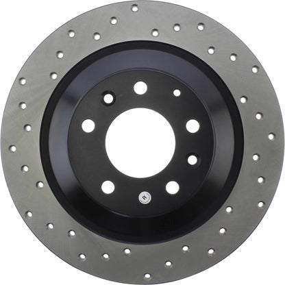 StopTech Sport Cross Drilled Brake Rotor; Rear Right