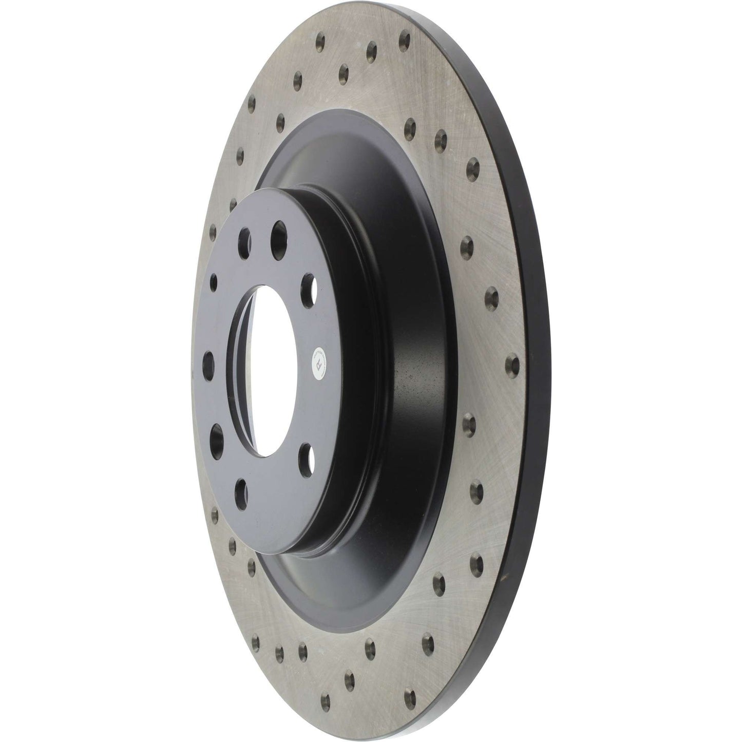 StopTech Sport Cross Drilled Brake Rotor; Rear Right