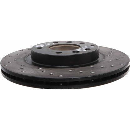 StopTech Sport Cryo Cross Drilled Brake Rotor; Front Left