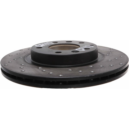 StopTech Sport Cryo Cross Drilled Brake Rotor; Front Left