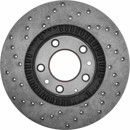 StopTech Sport Cryo Cross Drilled Brake Rotor; Front Left