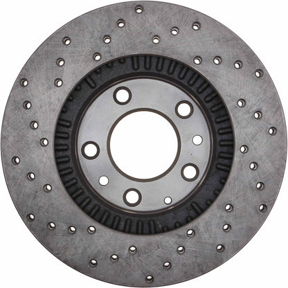 StopTech Sport Cryo Cross Drilled Brake Rotor; Front Left