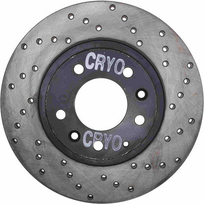 StopTech Sport Cryo Cross Drilled Brake Rotor; Front Left
