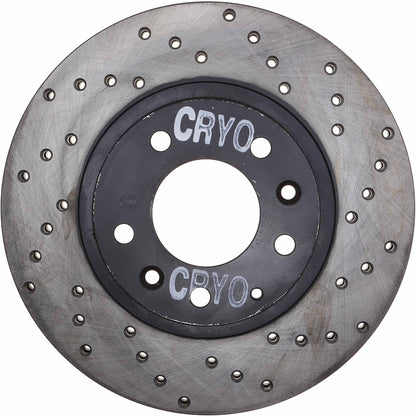 StopTech Sport Cryo Cross Drilled Brake Rotor; Front Left