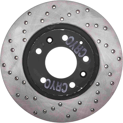 StopTech Sport Cryo Cross Drilled Brake Rotor; Front Right
