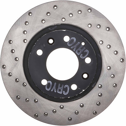 StopTech Sport Cryo Cross Drilled Brake Rotor; Front Right