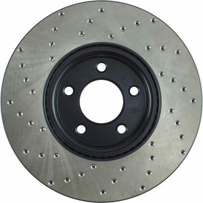 StopTech Sport Cryo Cross Drilled Brake Rotor; Front Left