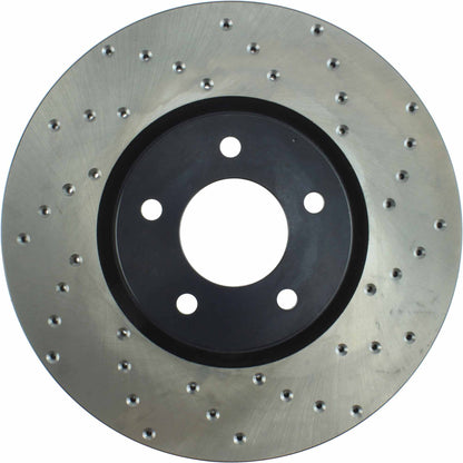 StopTech Sport Cryo Cross Drilled Brake Rotor; Front Left