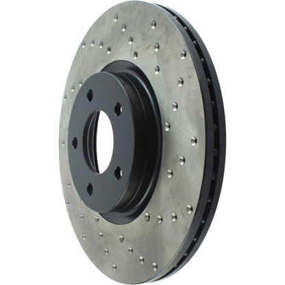 StopTech Sport Cryo Cross Drilled Brake Rotor; Front Left