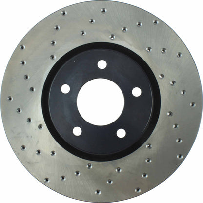 StopTech Sport Cryo Cross Drilled Brake Rotor; Front Right