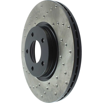 StopTech Sport Cryo Cross Drilled Brake Rotor; Front Right