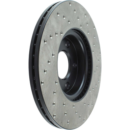 StopTech Sport Cross Drilled Brake Rotor; Front Right