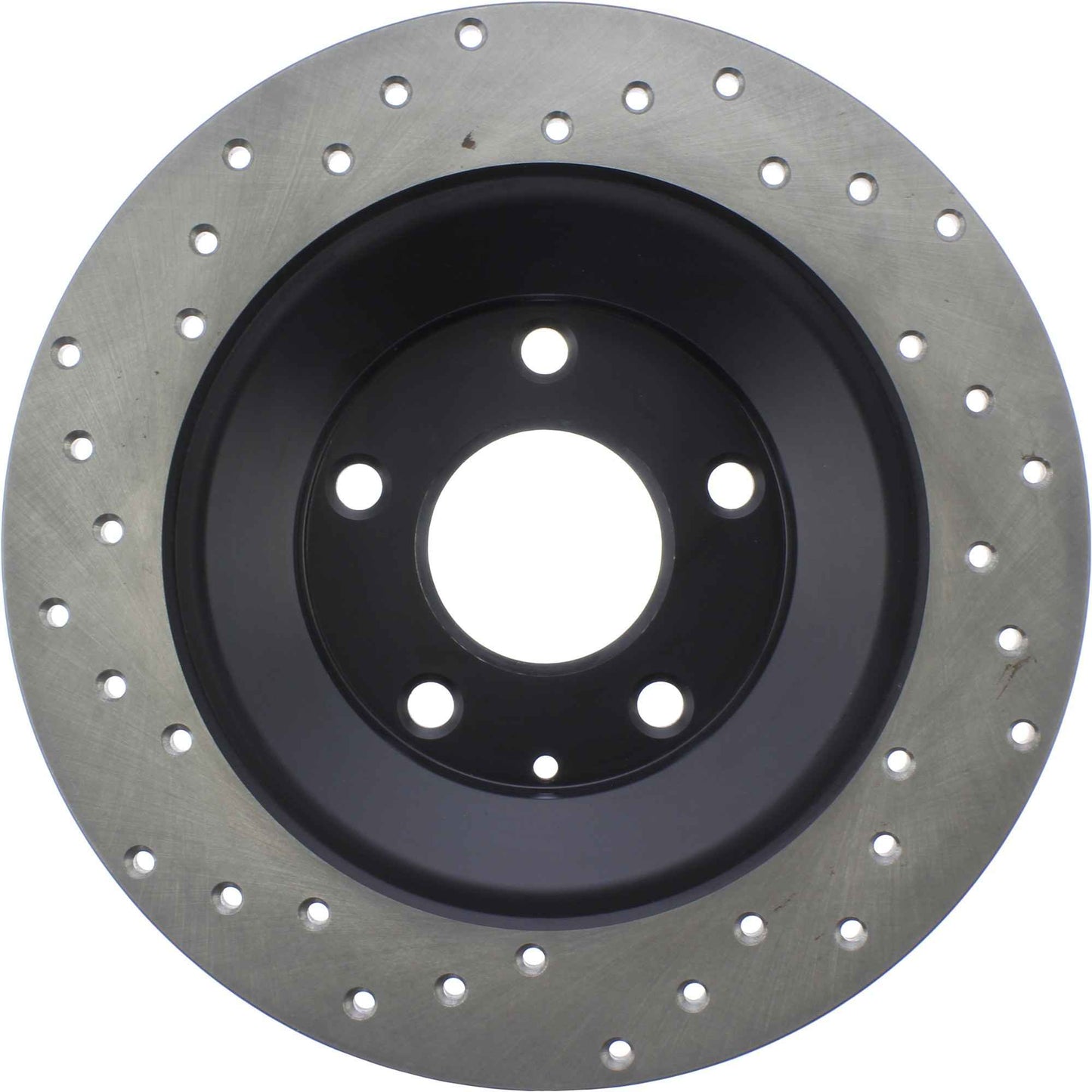StopTech Sport Cross Drilled Brake Rotor; Rear Left