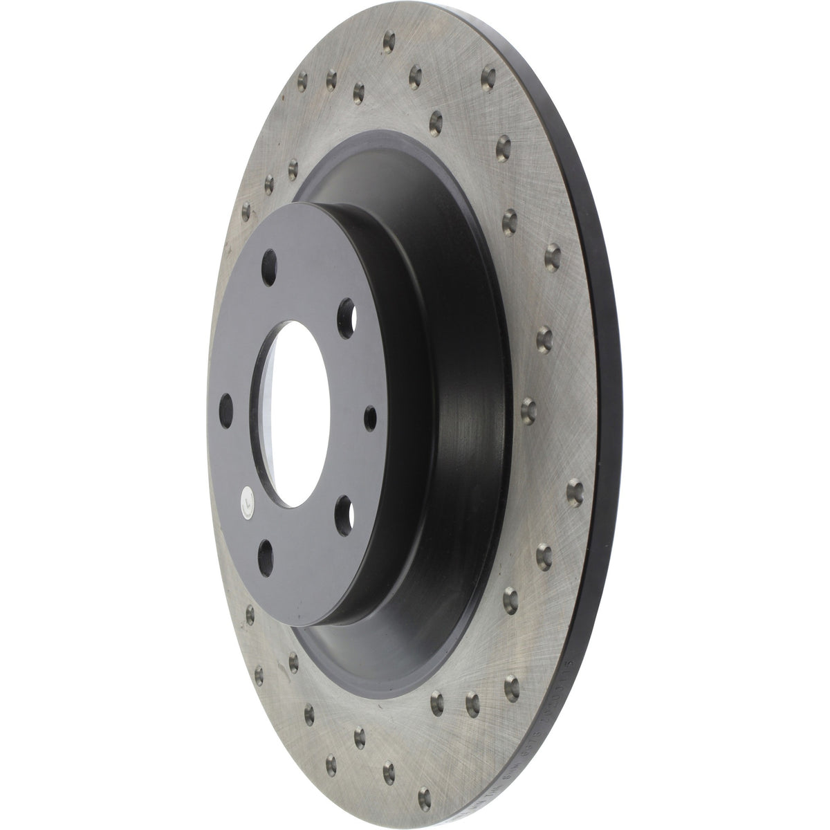 StopTech Sport Cross Drilled Brake Rotor; Rear Left