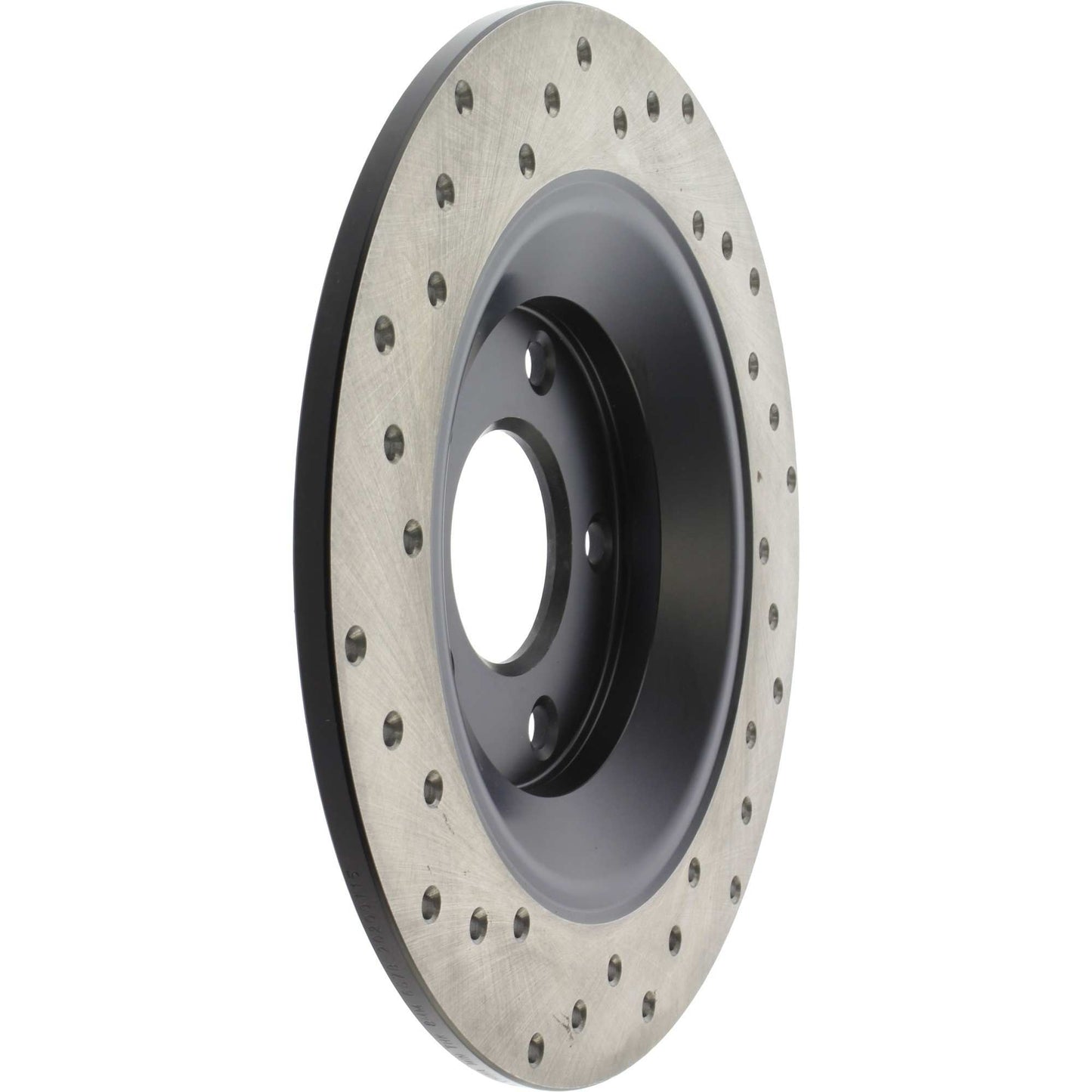 StopTech Sport Cross Drilled Brake Rotor; Rear Left
