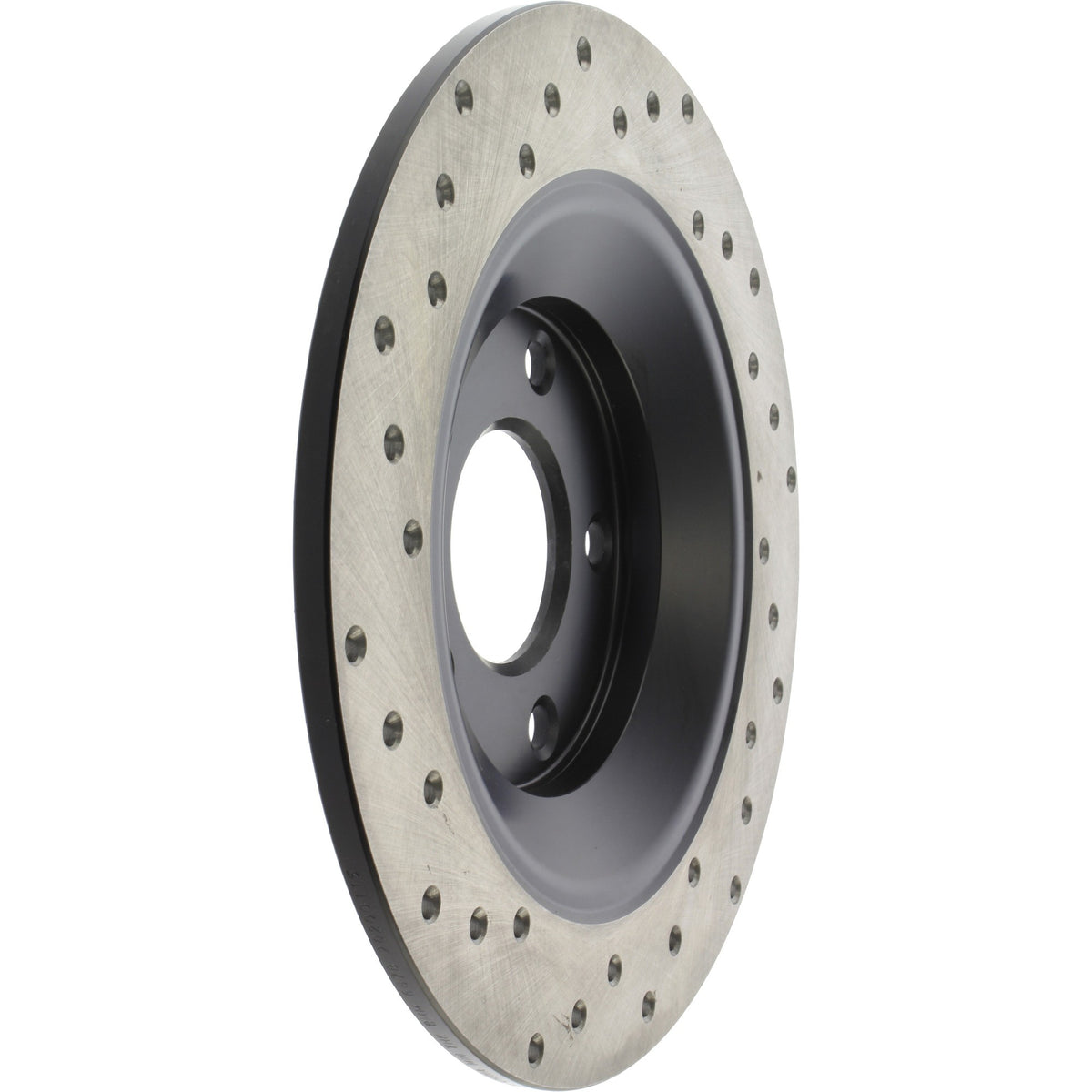 StopTech Sport Cross Drilled Brake Rotor; Rear Left