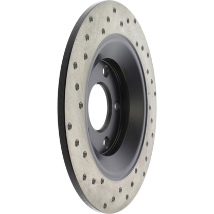StopTech Sport Cross Drilled Brake Rotor; Rear Left