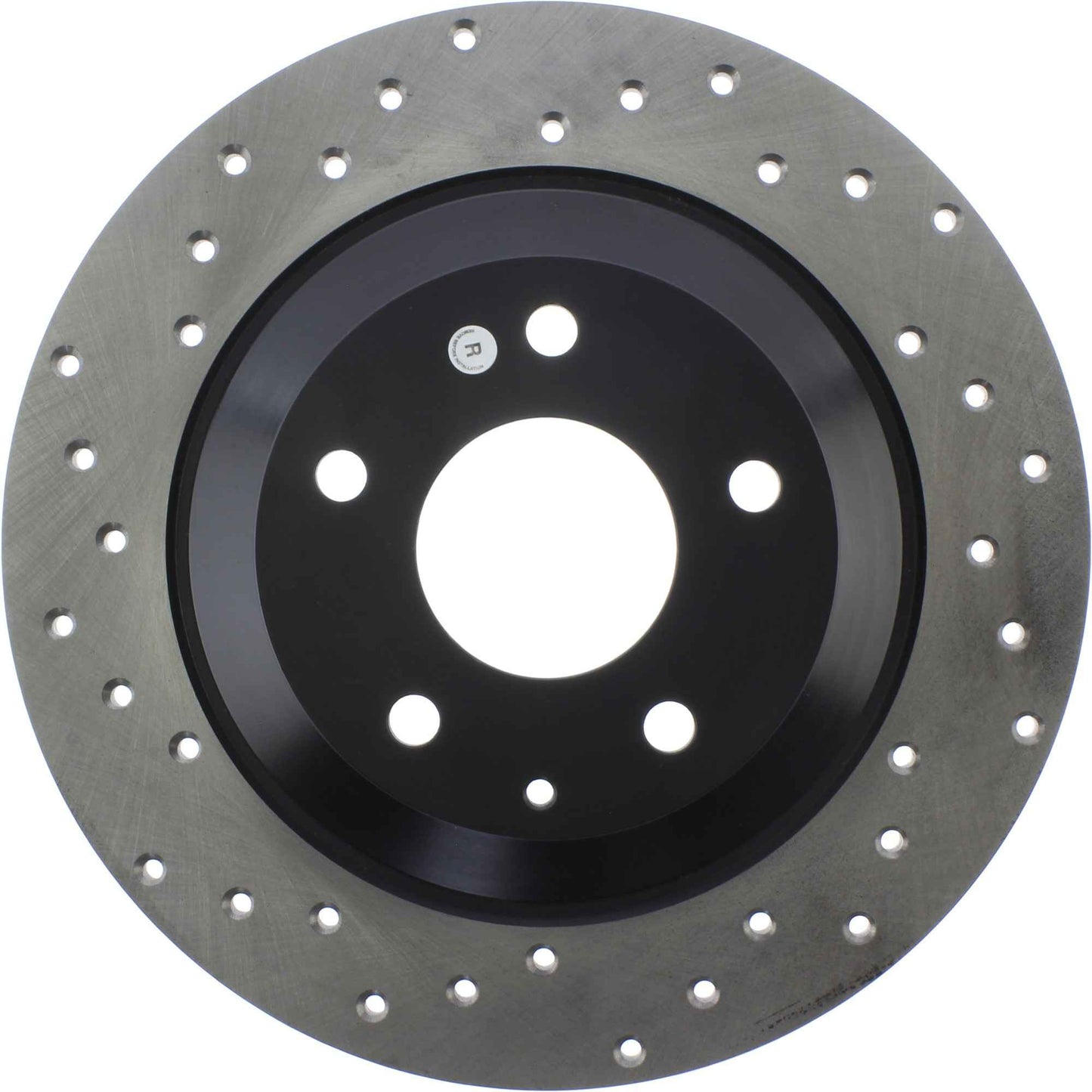 StopTech Sport Cross Drilled Brake Rotor; Rear Right
