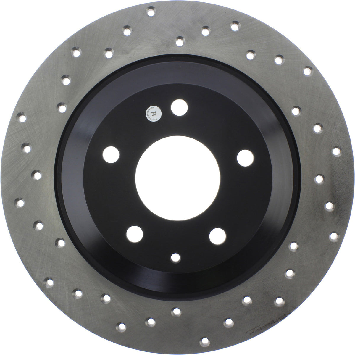 StopTech Sport Cross Drilled Brake Rotor; Rear Right