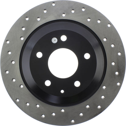 StopTech Sport Cross Drilled Brake Rotor; Rear Right