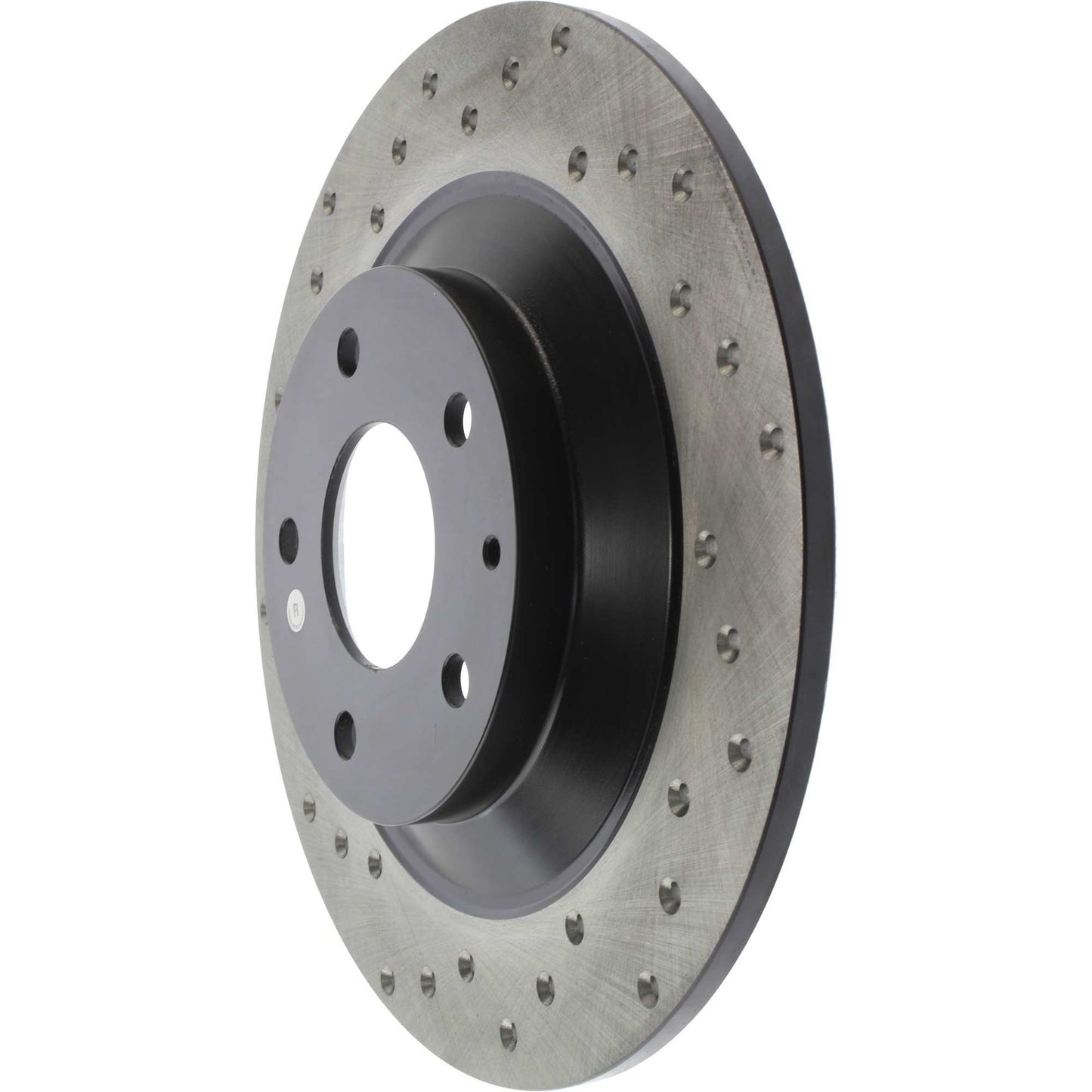 StopTech Sport Cross Drilled Brake Rotor; Rear Right