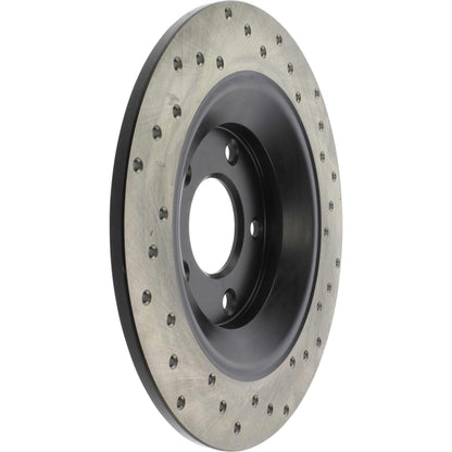 StopTech Sport Cross Drilled Brake Rotor; Rear Right
