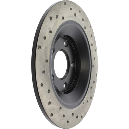 StopTech Sport Cross Drilled Brake Rotor; Rear Right